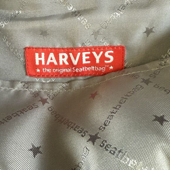 Harveys Seatbelt Bag Large Tote Double Handles Brown 15x11x4 Made In USA EUC - Picture 16 of 16